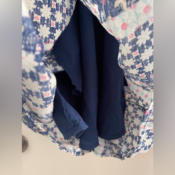 GAP Blue Floral Halter Swing Dress XS - Picture 9 of 10